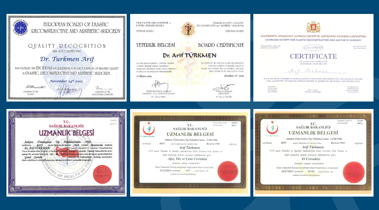 Prof. Dr. Arif Türkmen Certificates 2